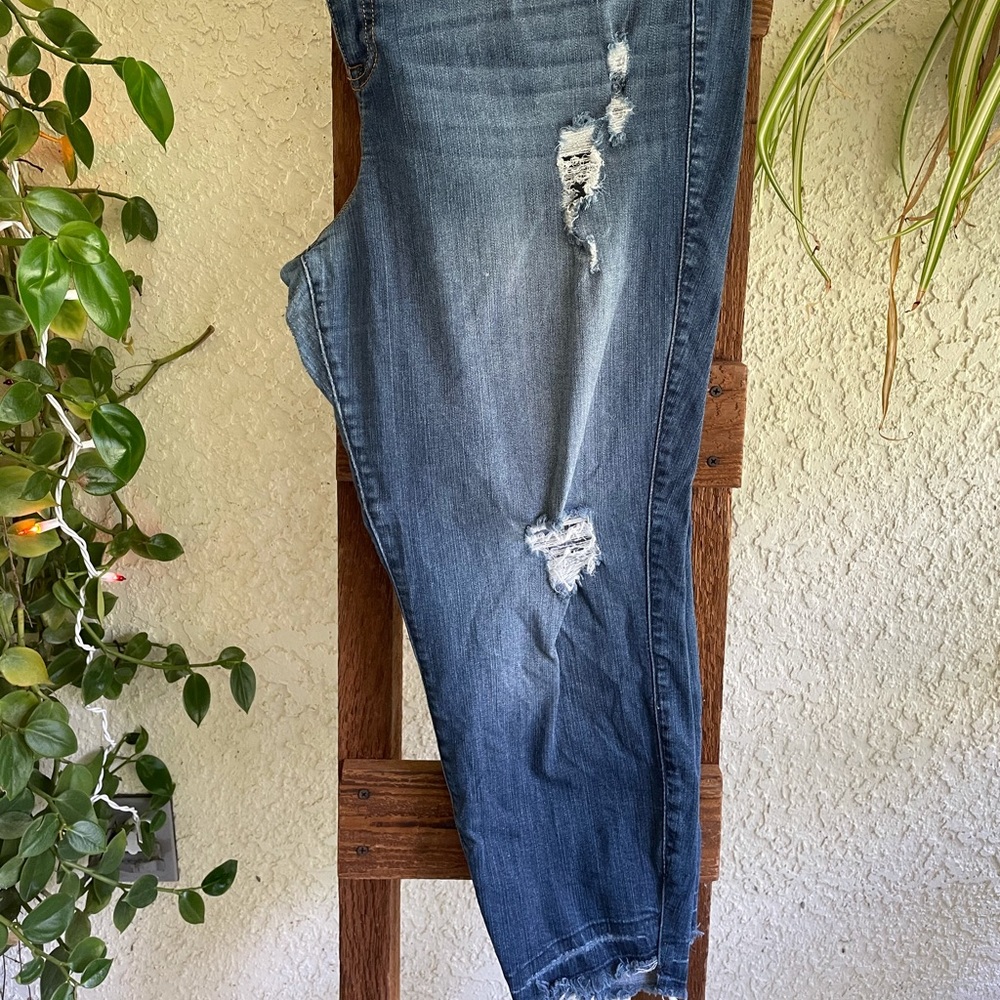 Torrid distressed capris size 20